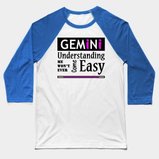 Gemini Quote 3 Baseball T-Shirt